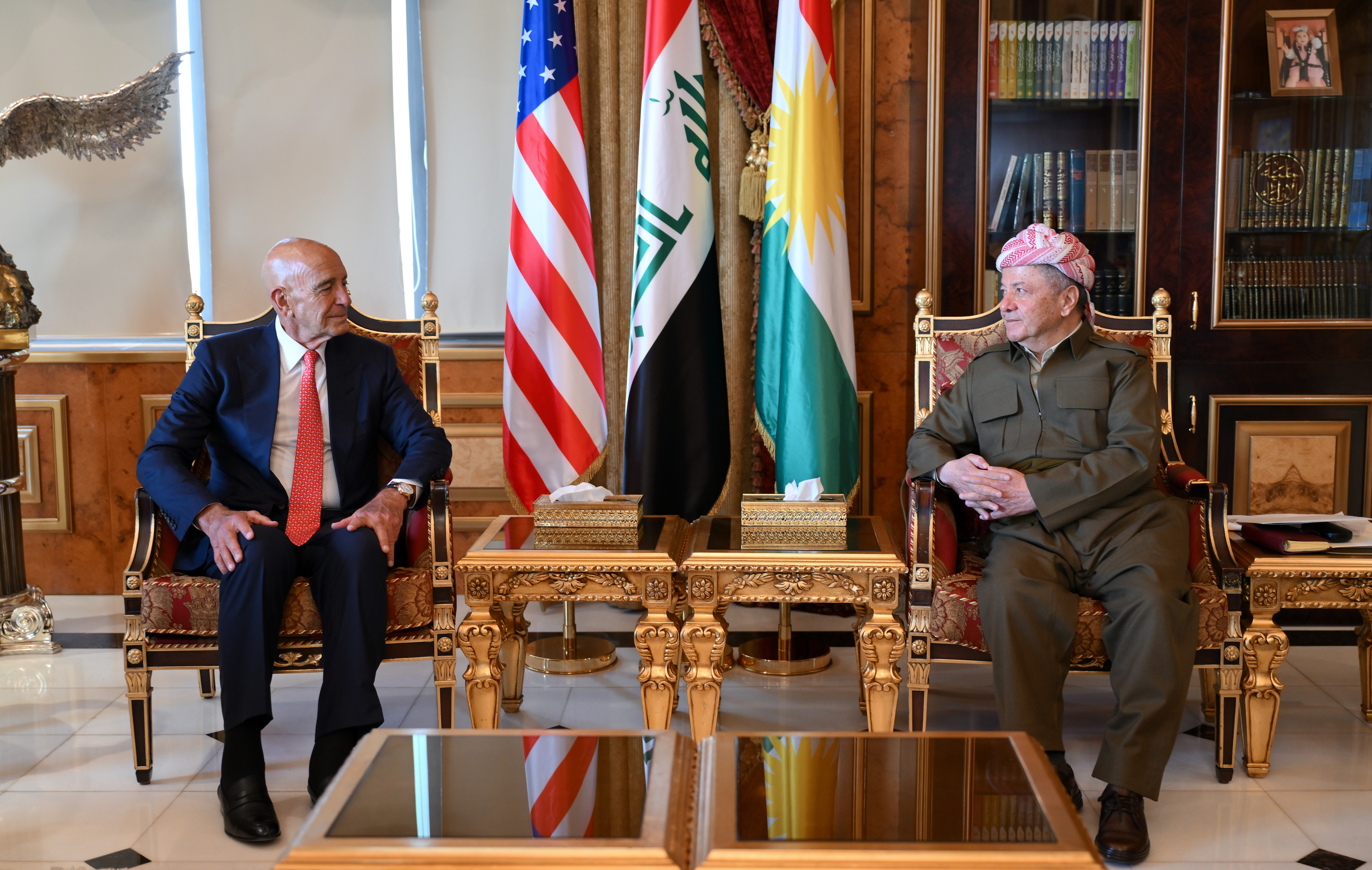 سەرۆک بارزانی و تۆم باراك ١.JPG