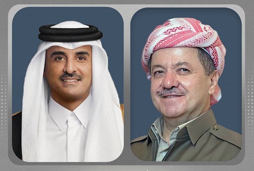 سەرۆك  بارزانی و شێخ تەمیم بن حەمەد.jpg