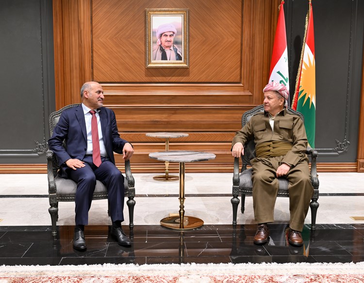 سەرۆک بارزانی و ئەحمەد ئەلجەربا ١.JPG